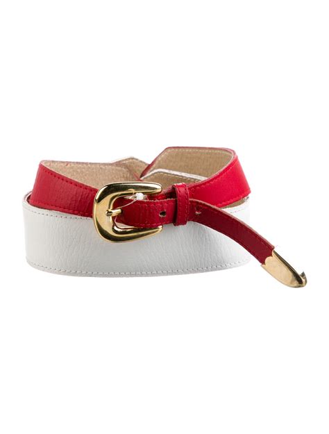 dior belt red